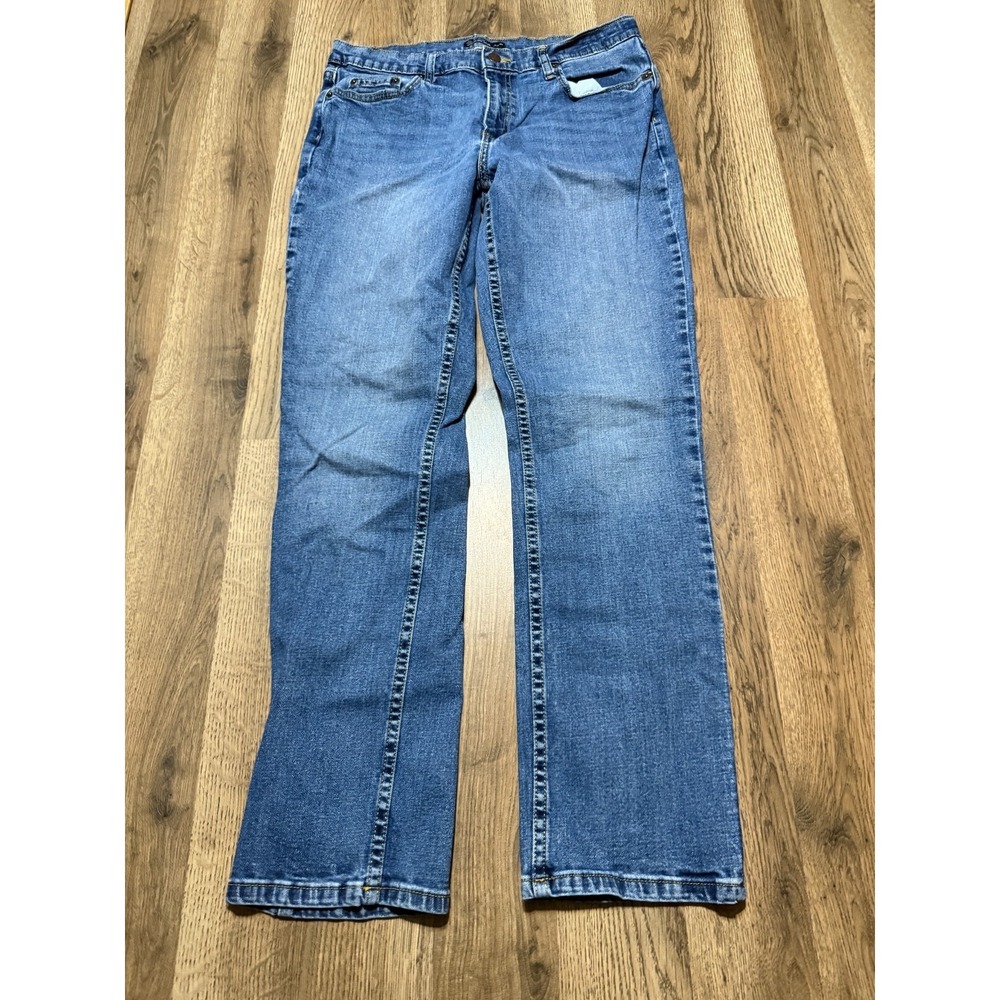 Member's Mark Jeans, Mens Size 34x32 Blue Straight Fit Premium Stretch Denim